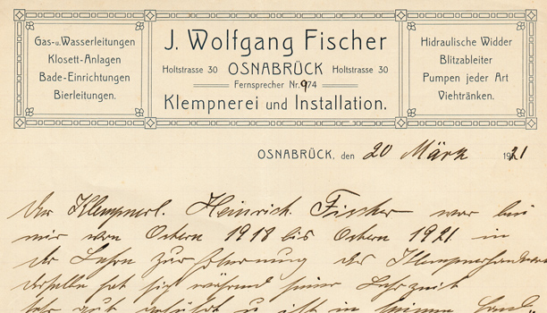 Joh. Wolfgang Fischer GmbH - Banner